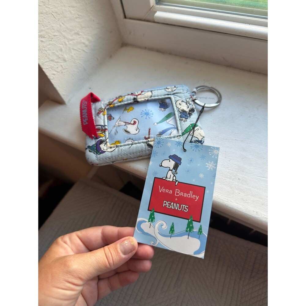 Limited Edition Vera Bradley x Peanuts Ski Slope Snoopy Zip ID Case Wallet NWT! - Picture 11 of 11